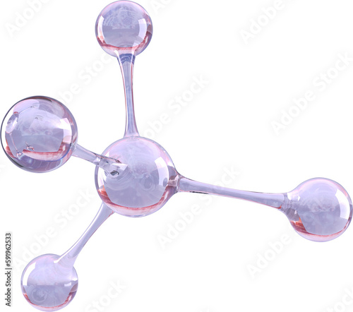 Abstract molecule model photo