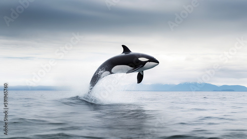 Orca - Killer whale - Genrative AI - AI generated © chris3d