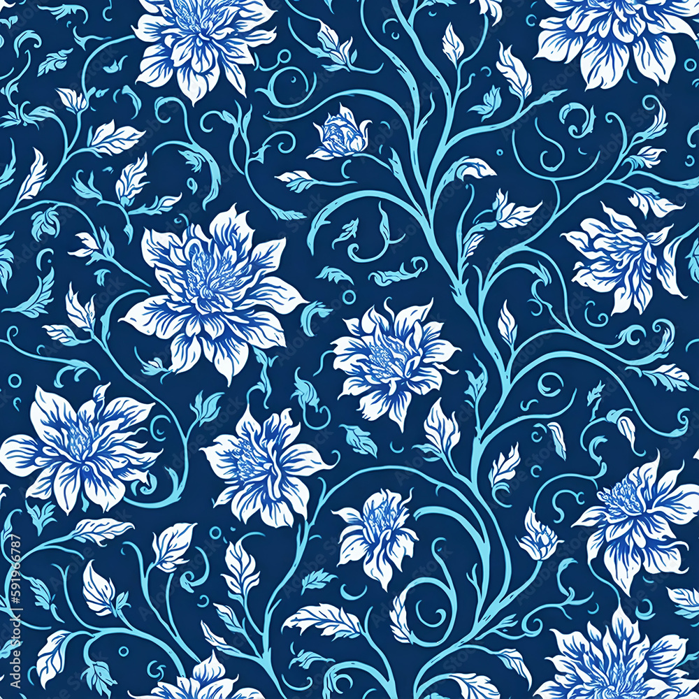 Fototapeta premium floral seamless pattern