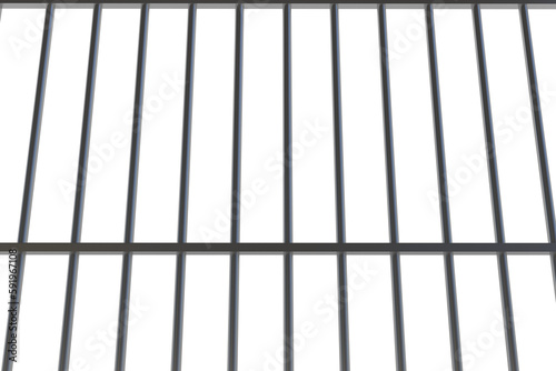 Wallpaper Mural Digitally generated metal prison bars Torontodigital.ca