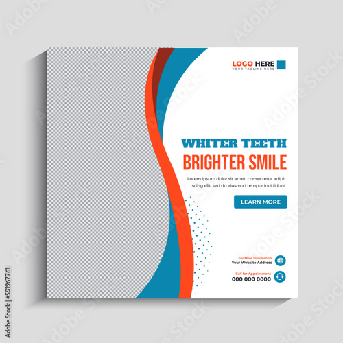Dentist or Dental Care Social Media Post Template