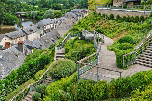 France, city of Terrasson Lavilledieu in Dordogne photo