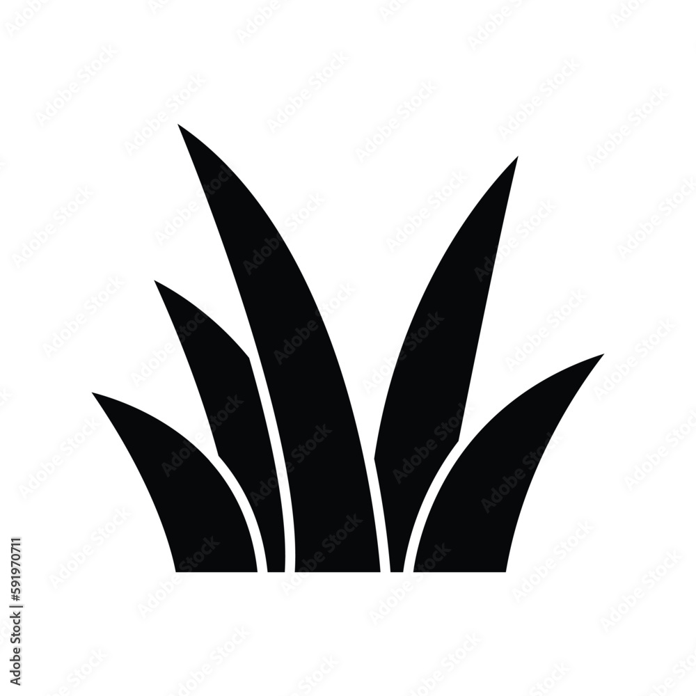 Grass icon vector on trendy design Grass icon vector on trendy design