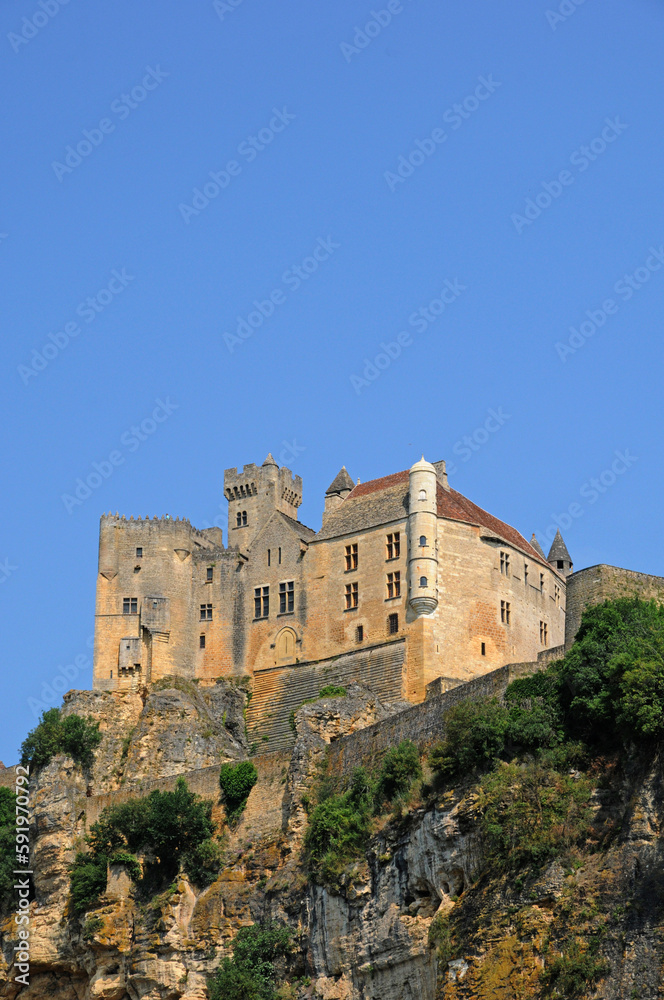  middle age castle of Beynac in Dordogne