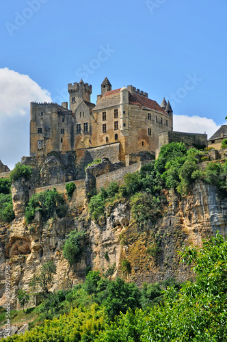 France  middle age castle of Beynac in Dordogne