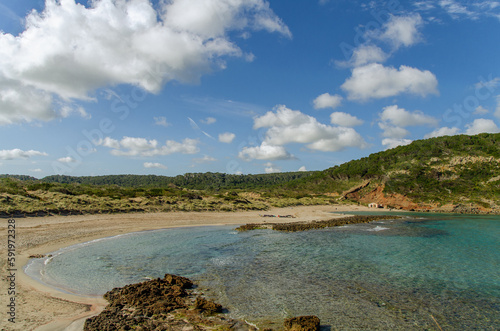 Playas de Algaiarens, también conocidas como playas de la Vall, son un conjunto de dos playas vírgenes de Menorca  photo