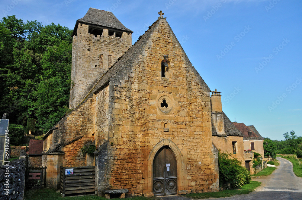 France, Saint Crepin church in Dordogne
