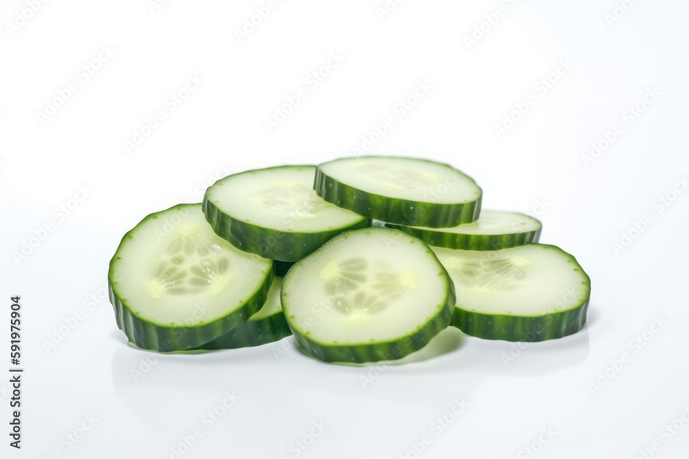 cucumber, chopped slice cucumber, white background, generative ai, Fresh tasty vegetables, Fresh ingredients, cooking ingredients cucumber, chopped slice cucumber, white background, generative ai, Fresh tasty vegetables, Fresh ingredients, cooking ingredients