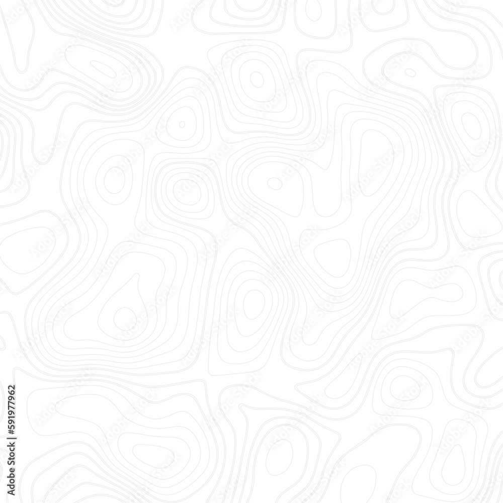 Abstract white pattern topography vector background. Topographic line map background. Abstract white topography vector background, modern design with White background with topographic wavy pattern