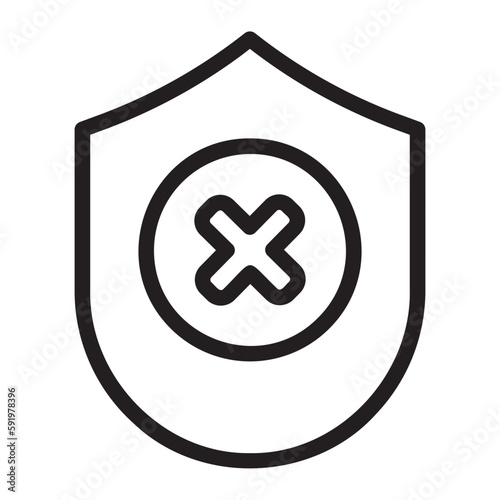 no protection line icon