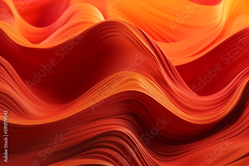 Abstract colorful wavy background, Ai generative