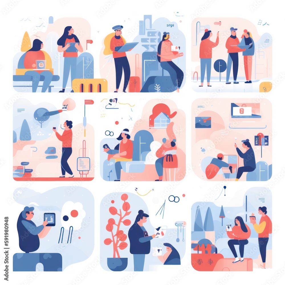 Social Media Illustrations Social Media Illustrations