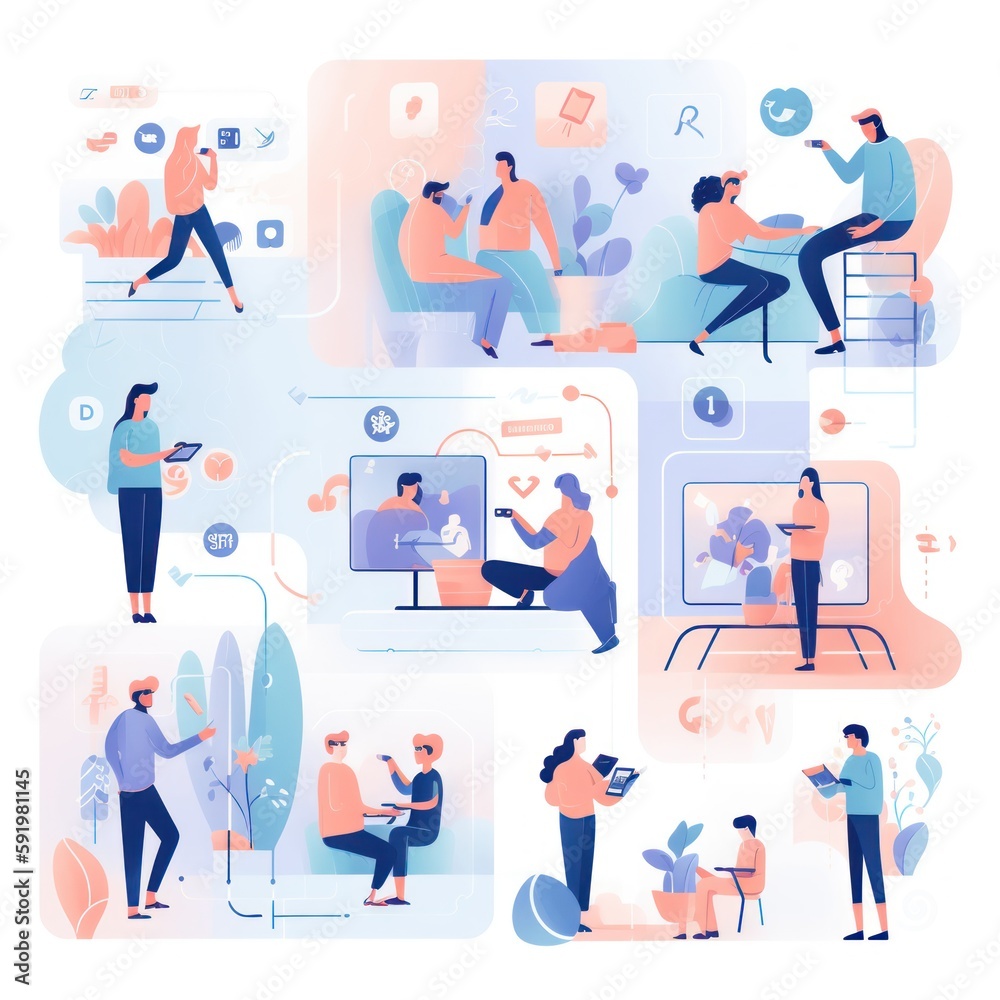 Social Media Illustrations