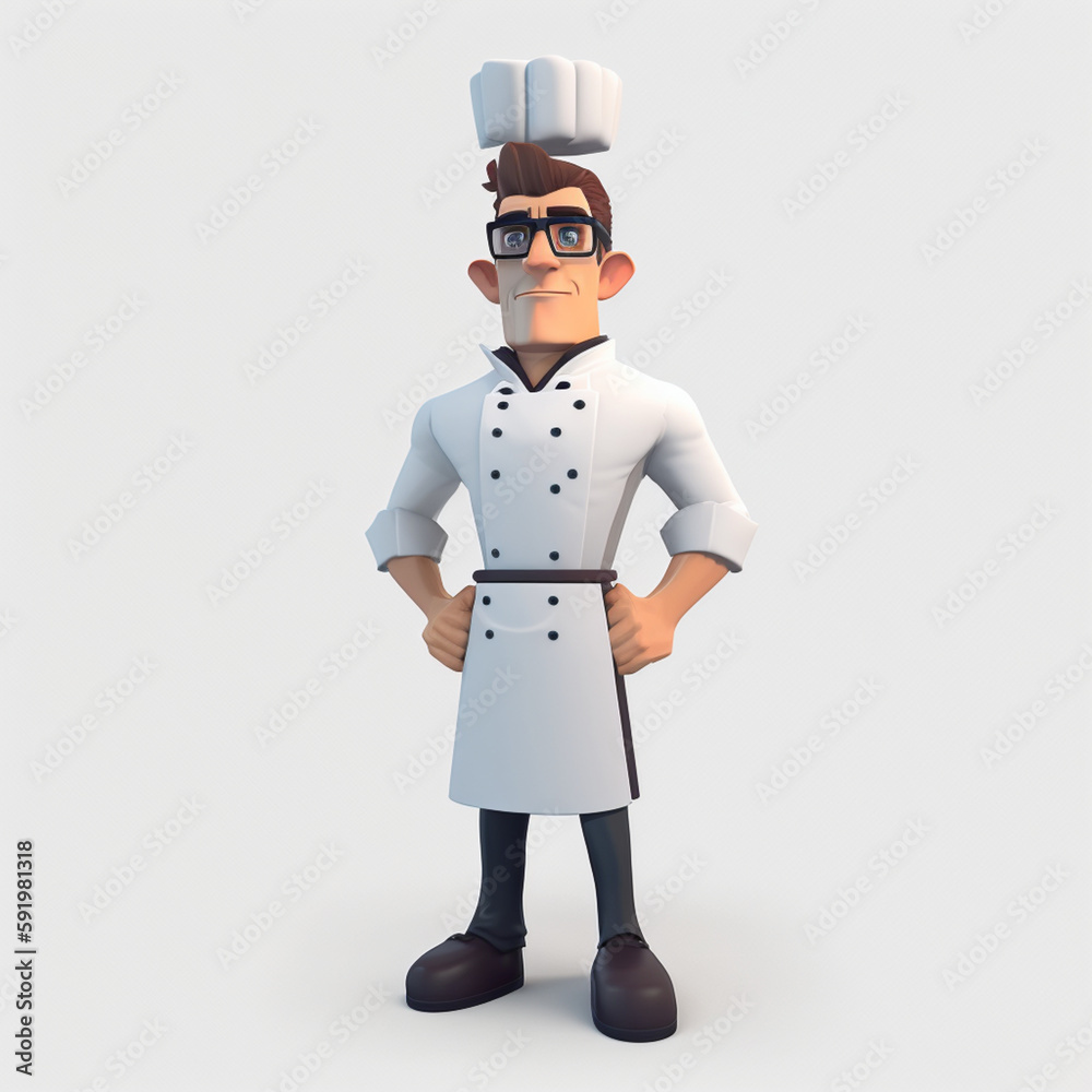 avatar cartoon chef wearing his dolman avatar cartoon chef wearing his dolman
