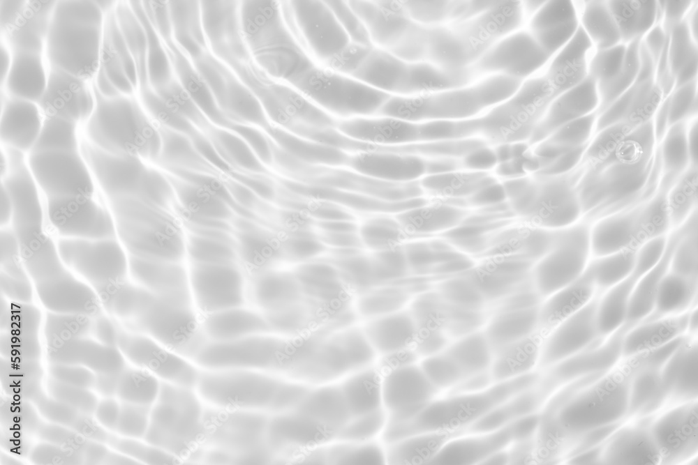 Abstract white transparent water shadow surface texture natural ripple background