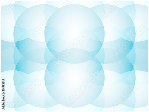 淡い色合いの透明感が綺麗な水玉アブストラクト背景_ライトブルー