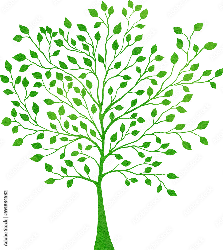 Green Tree Silhouette Green Tree Silhouette
