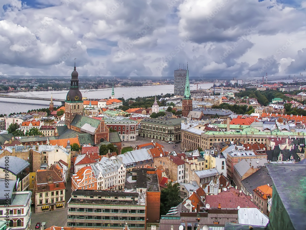 View of Riga city center, Latvia