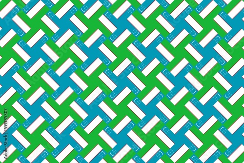 Geometric pattern in the colors of the national flag of Uzbekistan. The colors of Uzbekistan.