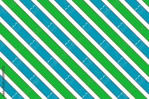 Geometric pattern in the colors of the national flag of Uzbekistan. The colors of Uzbekistan.
