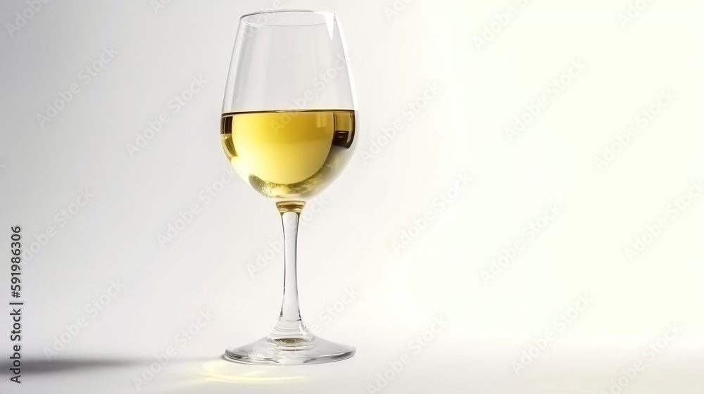 White Wine, Generative AI, Illustration White Wine, Generative AI, Illustration