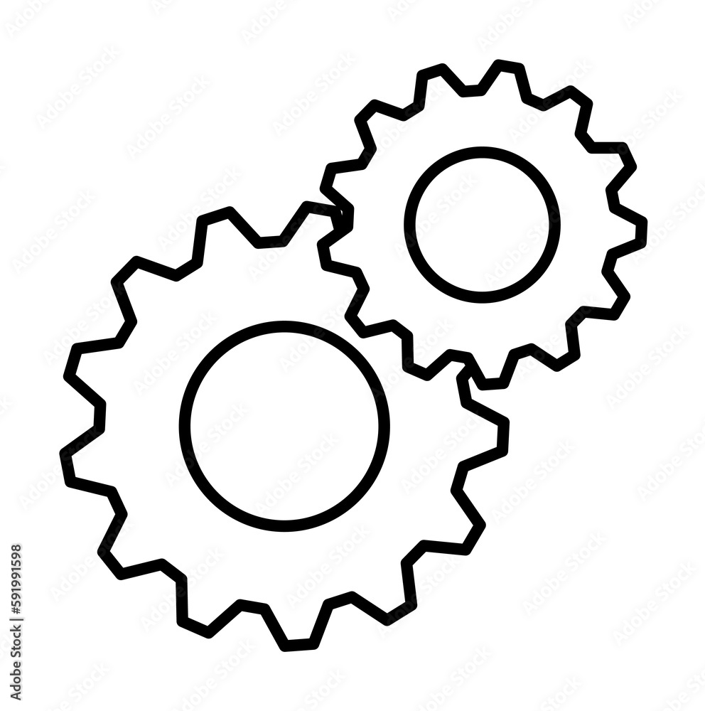 gear icon illustration on transparent background gear icon illustration on transparent background