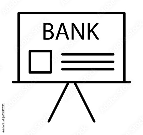 bank icon illustration on transparent background