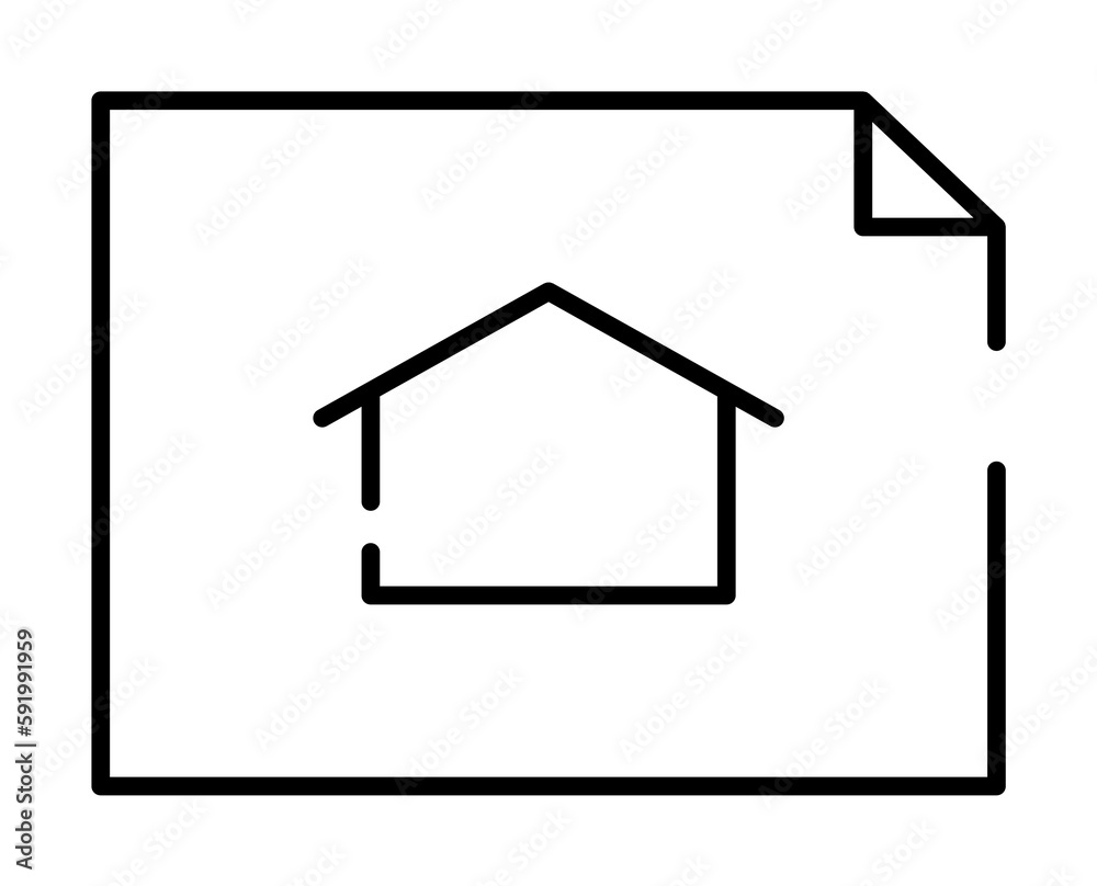 house plan, drawing icon illustration on transparent background house plan, drawing icon illustration on transparent background