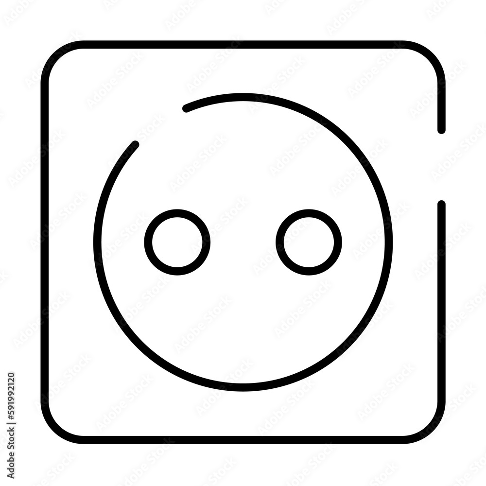 socket, electricity icon illustration on transparent background socket, electricity icon illustration on transparent background