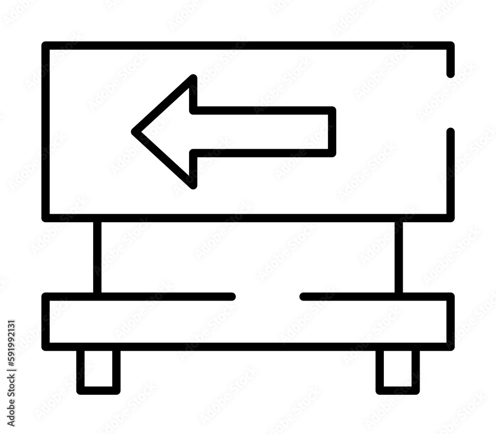 pointer to the left icon illustration on transparent background