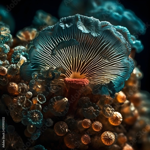 wild ocean mushrooms / fungus