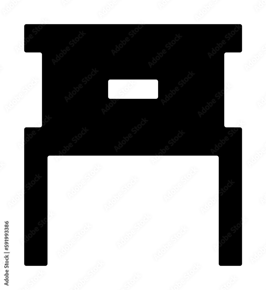 nightstand glyph icon illustration on transparent background nightstand glyph icon illustration on transparent background