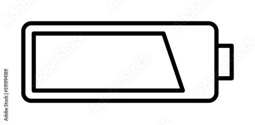 battery icon illustration on transparent background