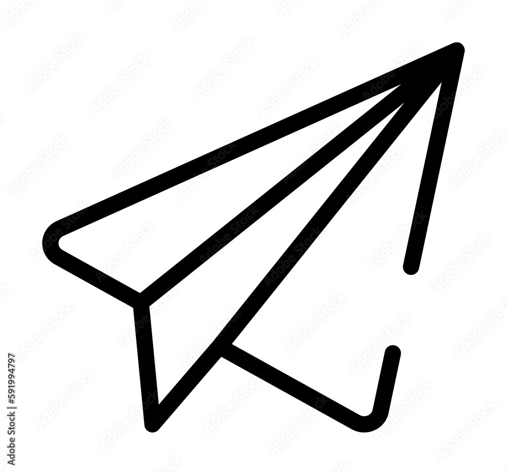 letter telegram icon illustration on transparent background Stock ...