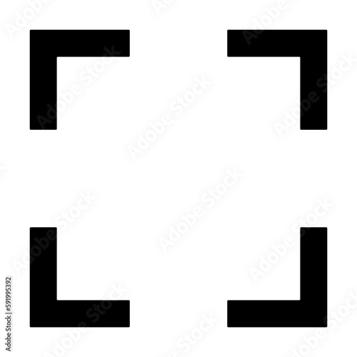 focus icon illustration on transparent background