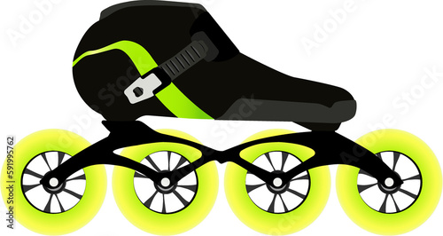 Tableau sur toile Patín de velocidad | Speed rollerblade