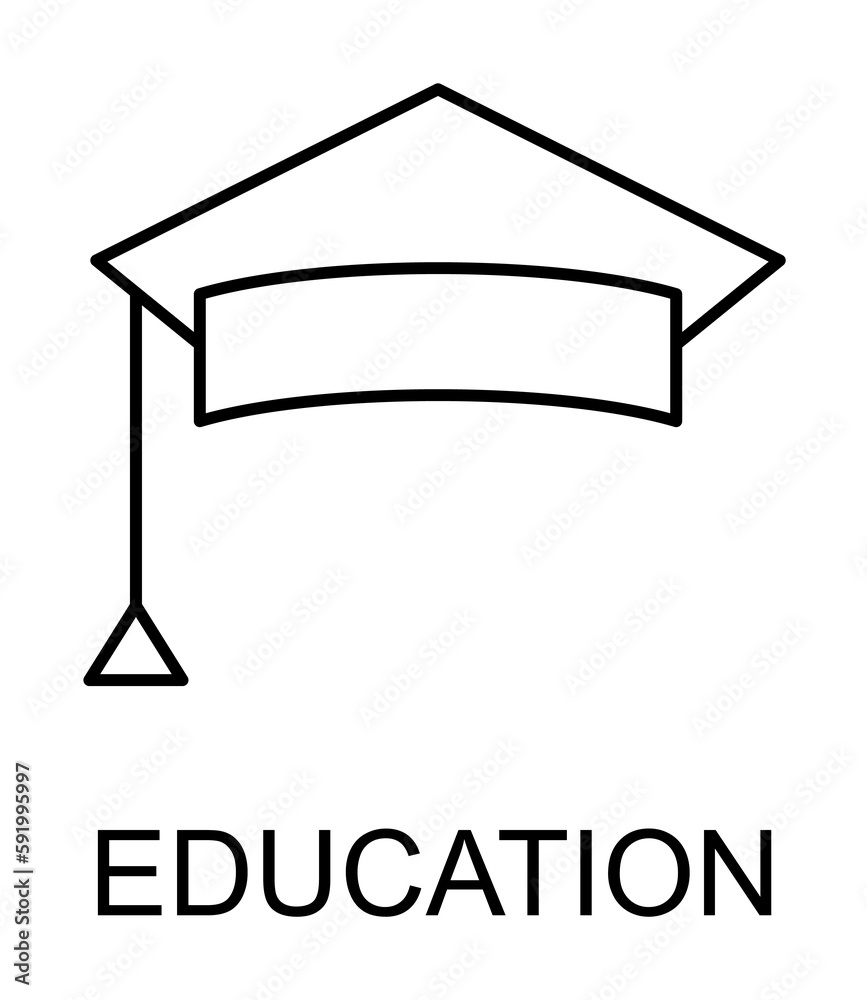 education cup line icon illustration on transparent background education cup line icon illustration on transparent background