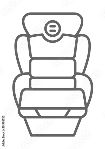 Car seat, car icon illustration on transparent background