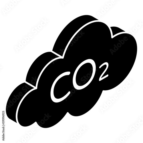 Unique design icon of acidic rain