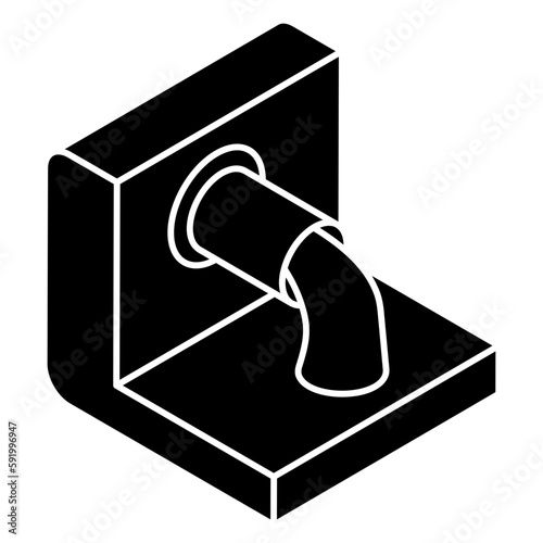 Modern design icon of waste water 