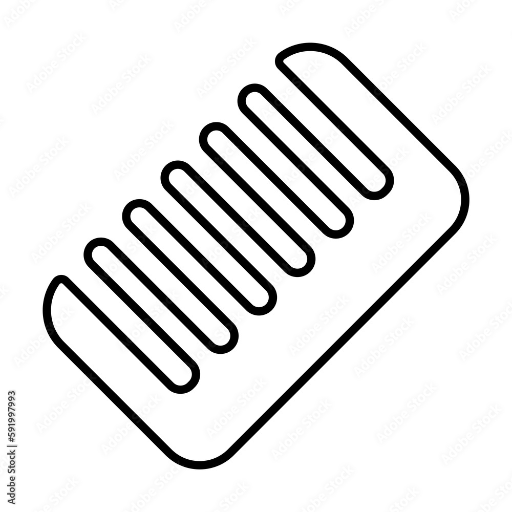 comb icon illustration on transparent background comb icon illustration on transparent background