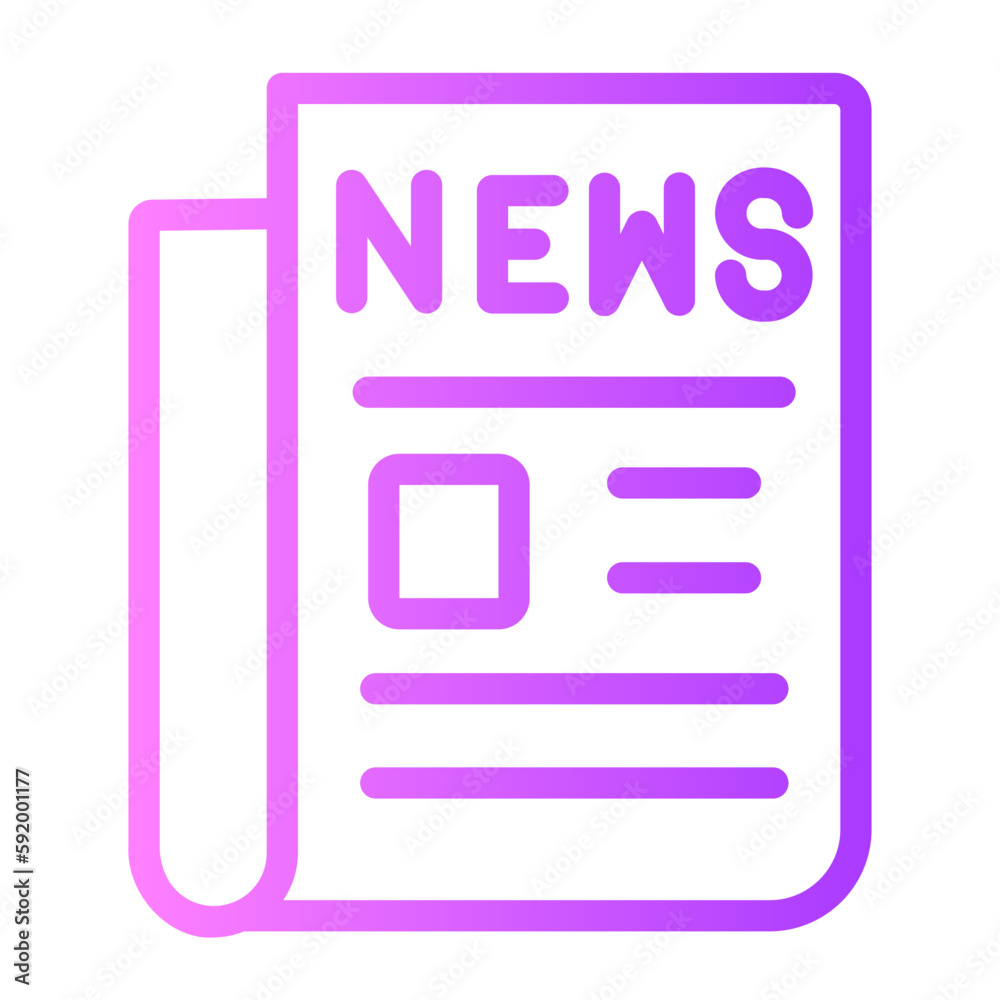newspaper gradient icon newspaper gradient icon