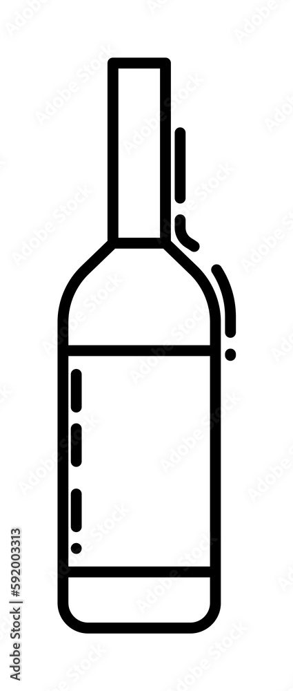 a bottle of wine dusk icon illustration on transparent background a bottle of wine dusk icon illustration on transparent background