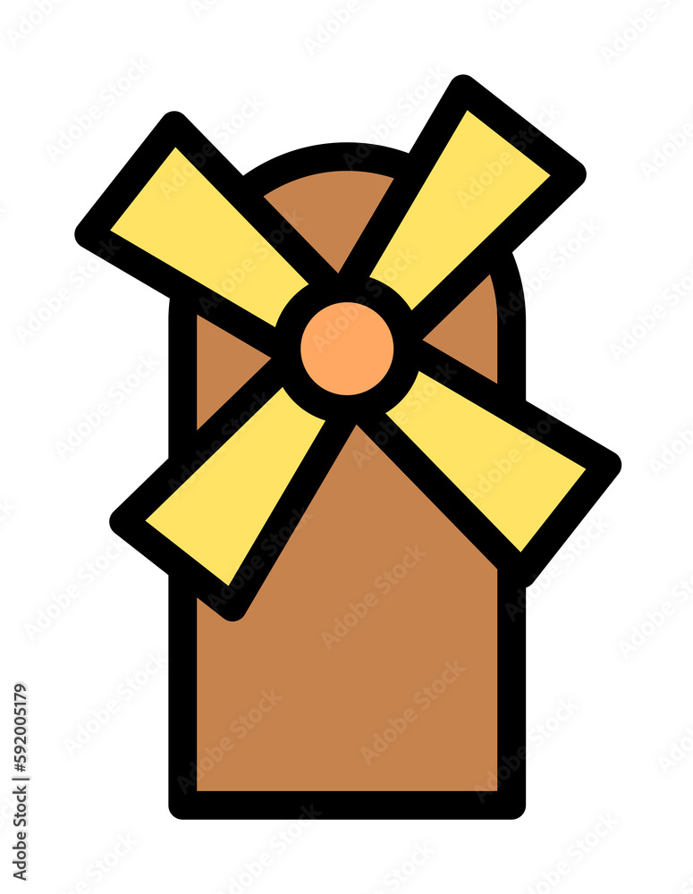 Mill, farm icon illustration on transparent background Mill, farm icon illustration on transparent background