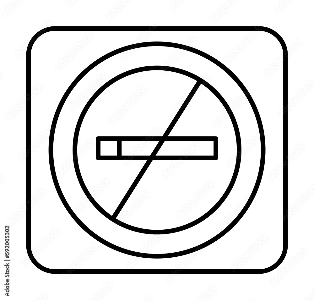 Smoking, no, cinema icon illustration on transparent background Smoking, no, cinema icon illustration on transparent background