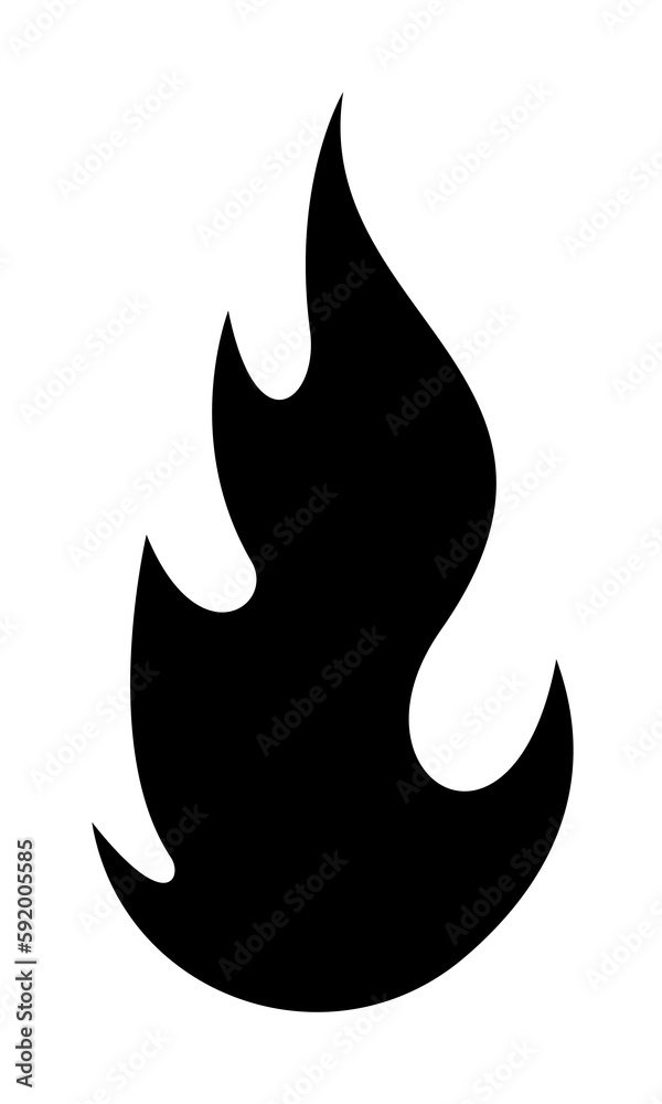 fire, flame isolated simple on white background icon illustration on transparent background fire, flame isolated simple on white background icon illustration on transparent background