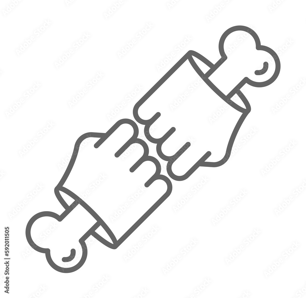 First, hand, nasty outline icon illustration on transparent background First, hand, nasty outline icon illustration on transparent background