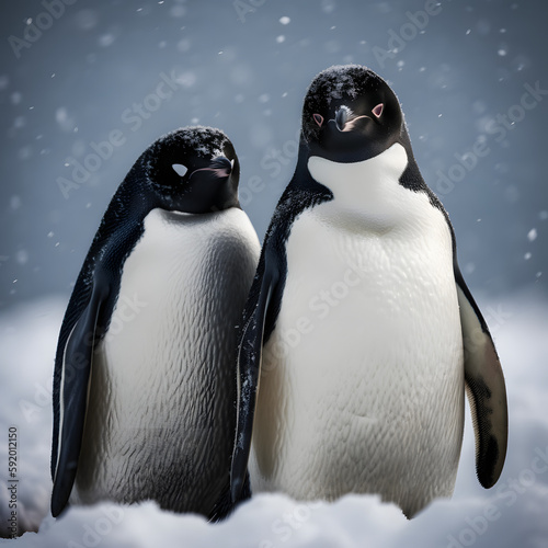 Two Penguins in Polar Regions