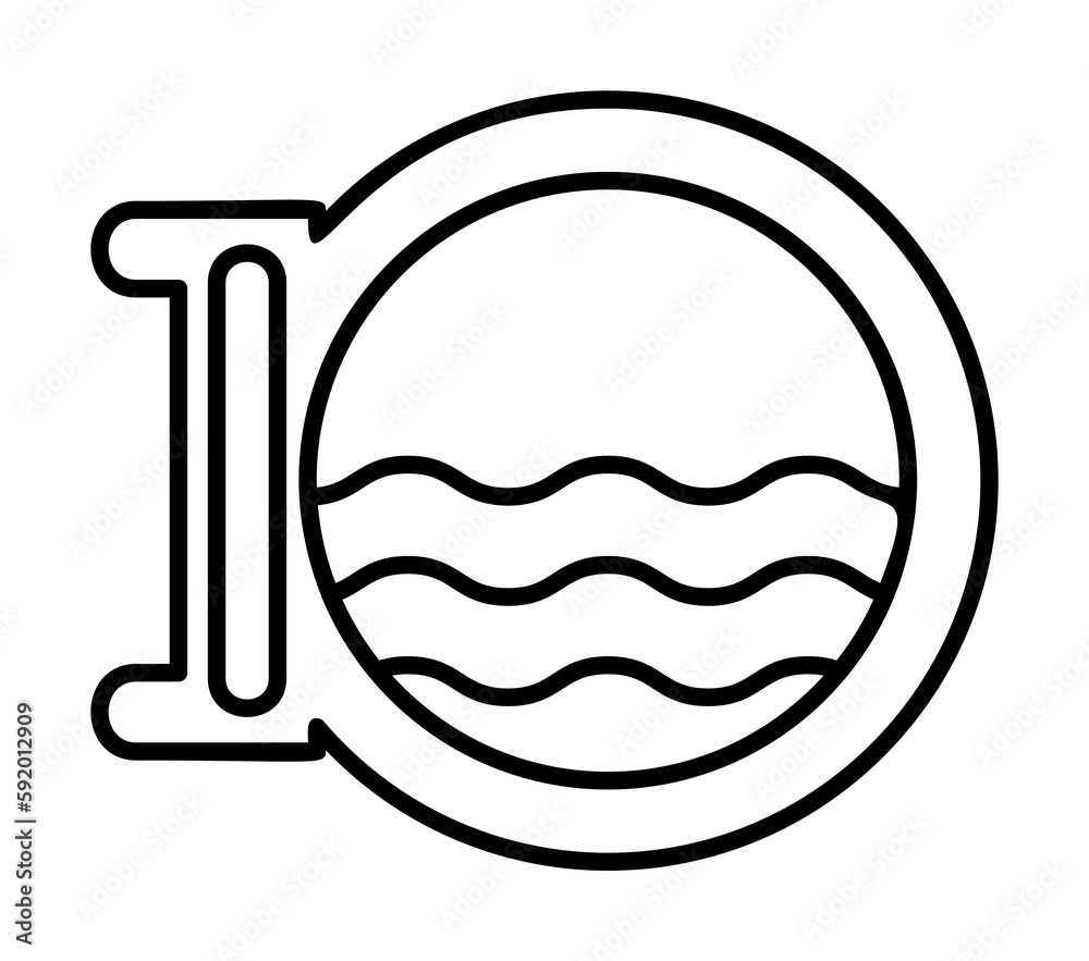 Porthole, pirate icon illustration on transparent background