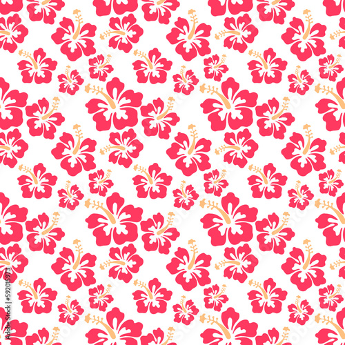 Purple Aloha Hawaiian Shirt Seamless Background Pattern 